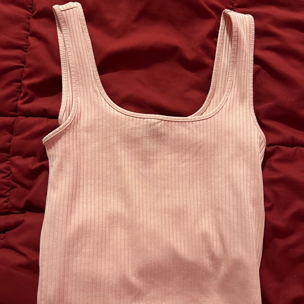Light Pink Ribbed tank top
